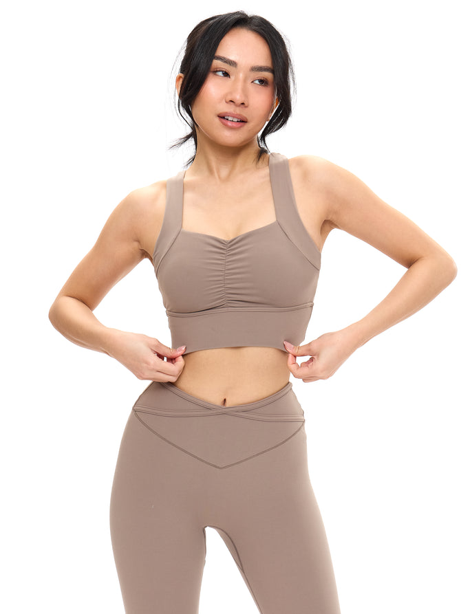 Bloom Sports Bra - Chai Latte Image 4