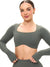 Long Sleeve Curve Crop - Shadow Sage Image 0