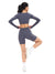 Long Sleeve Curve Crop - Blue Steel Image 3