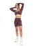 Long Sleeve Curve Crop - Smoked Cherry Image 2
