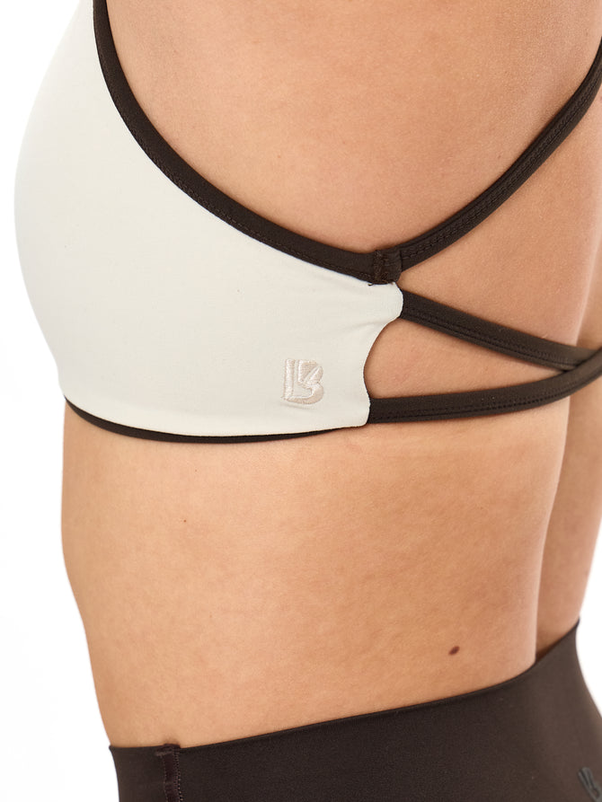 Girlfriend Reversible Sports Bra - Cold Brew and Bone Image 7