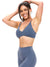 Girlfriend Reversible Sports Bra - Barista Blue and Moody Blue Image 2