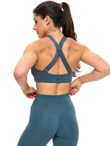 Thumbnail 4 of Candy Crew Sports Bra - Enchanted Teal, 4 of 4
