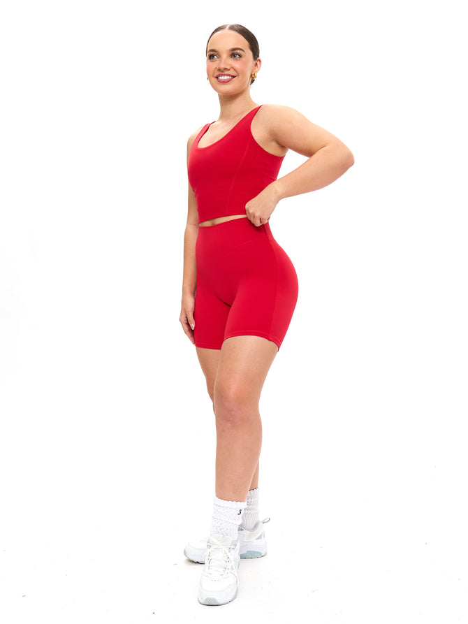 Crystal Crop V2 - Lipstick Red Image 2