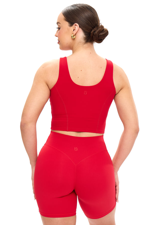 Crystal Crop V2 - Lipstick Red Image 3
