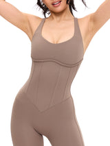 Thumbnail 1 of Corset Bodysuit - Chai Latte, 1 of 5