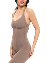 Thumbnail 4 of Corset Bodysuit - Chai Latte, 4 of 5