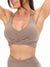Candy Wrap Sports Bra - Chai Latte Image 0
