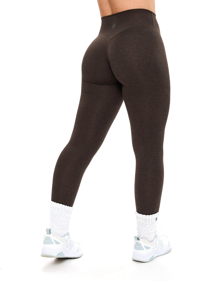 Dream Heathered Legging - Cold Brew