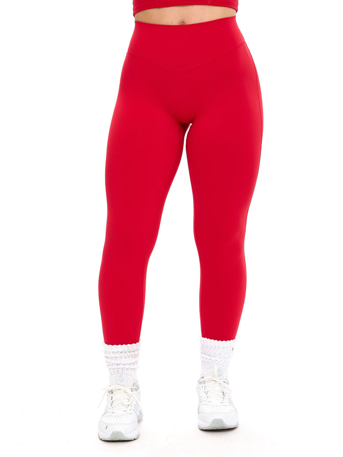 Aggressive Scrunch Legging - Lipstick Red Image 3