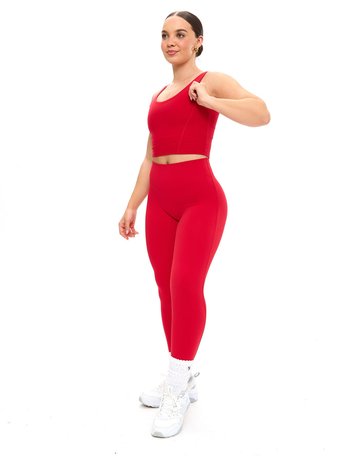Aggressive Scrunch Legging - Lipstick Red Image 2