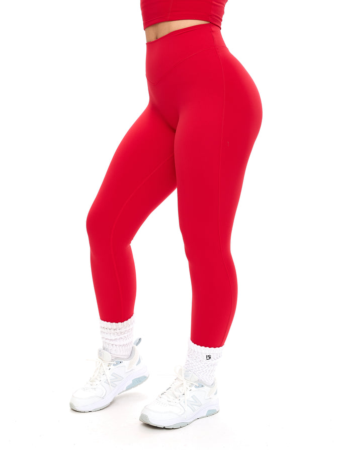 Aggressive Scrunch Legging - Lipstick Red Image 5