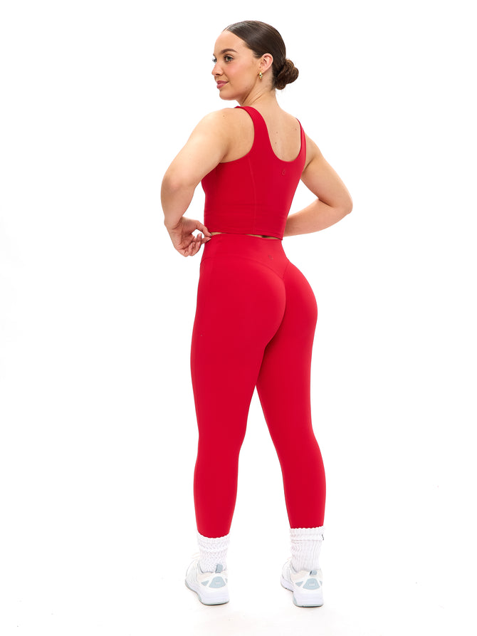 Aggressive Scrunch Legging - Lipstick Red Image 4