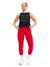 Globe Crop Tank - Black Image 1