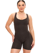 Thumbnail 4 of Dream Heathered Bodysuit - Cold Brew, 4 of 7