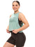 Pretty Crop Tank - Arctic Moss Image 1