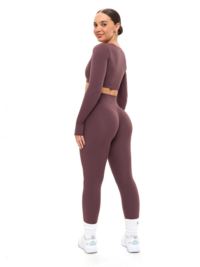 Aggressive Scrunch Legging - Smoked Cherry Image 3