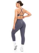 Thumbnail 2 of Aggressive Scrunch Legging - Blue Steel, 2 of 9