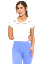 Thumbnail 1 of Vida Baby Tee - White, 1 of 8
