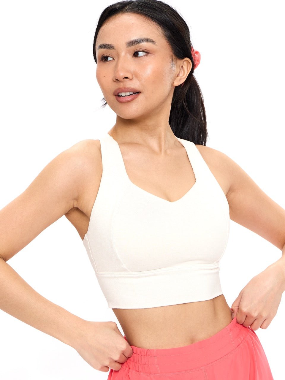 Twilight Dream Heather Sports Bra - Oat Milk