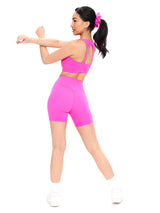 Thumbnail 5 of Nubre Notch Sports Bra - Candy Crush Pink, 5 of 6