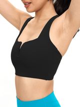 Thumbnail 2 of Nubre Notch Sports Bra - Onyx Black, 2 of 4