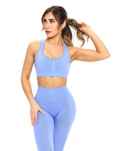 Thumbnail 2 of Vida Seamless Legging - Azul, 2 of 7