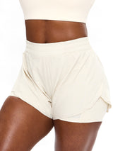 Thumbnail 1 of Flirty Flo Short Boyshort - Oat Milk, 1 of 6