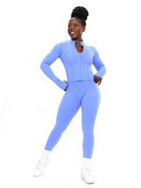 Thumbnail 3 of Poshknit Scrunch Pocket Legging - Azul, 3 of 5