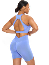 Thumbnail 2 of Vida Seamless Short - Azul, 2 of 5
