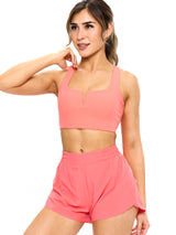 Thumbnail 2 of Nubre Notch Sports Bra - Tequila Sunrise, 2 of 5