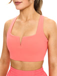 *PREORDER* Nubre Notch Sports Bra - Tequila Sunrise