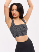 Thumbnail 1 of Revolution Sports Bra - Onyx Black Bossy Print, 1 of 9