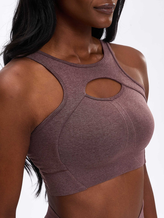 Form Reversible Seamless Sports Bra - Mocha Berry Image 1