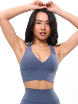 Thumbnail 4 of Alpha Sports Bra - Barista Blue, 4 of 5