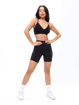 Thumbnail 4 of Plunge Seamless Sports Bra - Black, 4 of 4