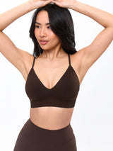 Thumbnail 5 of Plunge Seamless Sports Bra - Cold Brew, 5 of 6