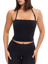 Thumbnail 6 of Butter Bandeau Crop - Onyx Black, 6 of 6