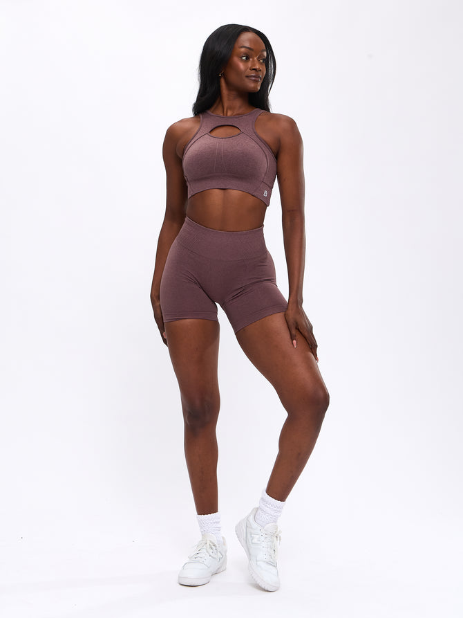 Form Reversible Seamless Sports Bra - Mocha Berry Image 2