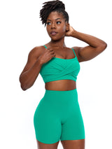 Thumbnail 1 of Ivy Wrap Sports Bra - Lucky Charm, 1 of 6