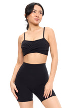 Thumbnail 1 of Ivy Wrap Sports Bra - Onyx Black, 1 of 6
