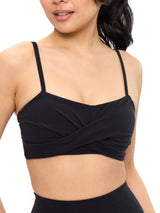 Thumbnail 4 of Ivy Wrap Sports Bra - Onyx Black, 4 of 6