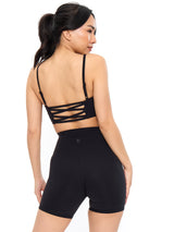 Thumbnail 2 of Ivy Wrap Sports Bra - Onyx Black, 2 of 6