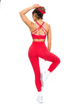 Legacy Pocket Legging - Salsa Red