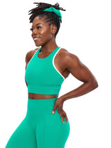Geo Sports Bra - Lucky Charm
