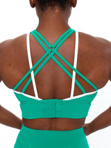 Geo Sports Bra - Lucky Charm
