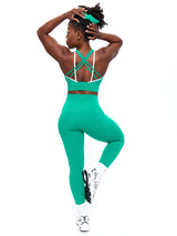 Geo Sports Bra - Lucky Charm