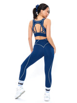 Airbrush Hourglass Sports Bra - Indigo Shadow