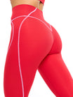 Airbrush Hourglass Legging - Salsa Red