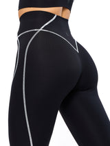 Thumbnail 1 of Airbrush Hourglass Legging - Onyx Black, 1 of 6